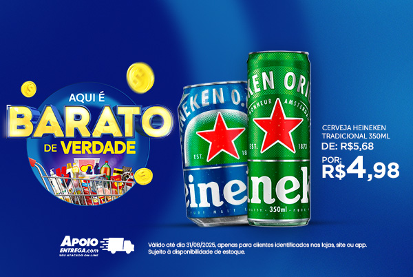 Cerveja Heineken 350ml até 31/08
